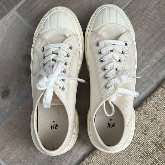 SOLD- H&M Platform Canvas Sneakers - Picture 5 of 6